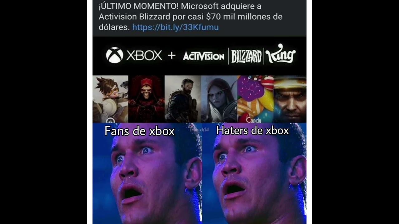 Memes de la compra de Xbox a Activision Blizzard