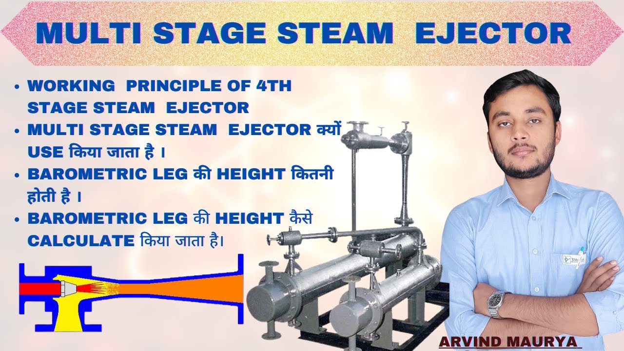 Multi stage steam ejector| Steam Ejector|4th stage steam ejector| Barometric leg |