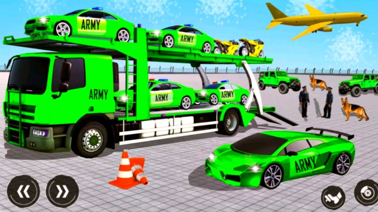 CAR TRANSPORTER TRUCK DRIVING SIMULATOR 3d ! New Car Transport Truck Game. Trailer Trucks Driver .