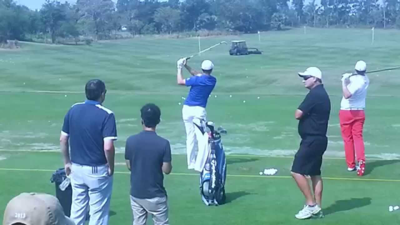 Justin Rose at Driving Range