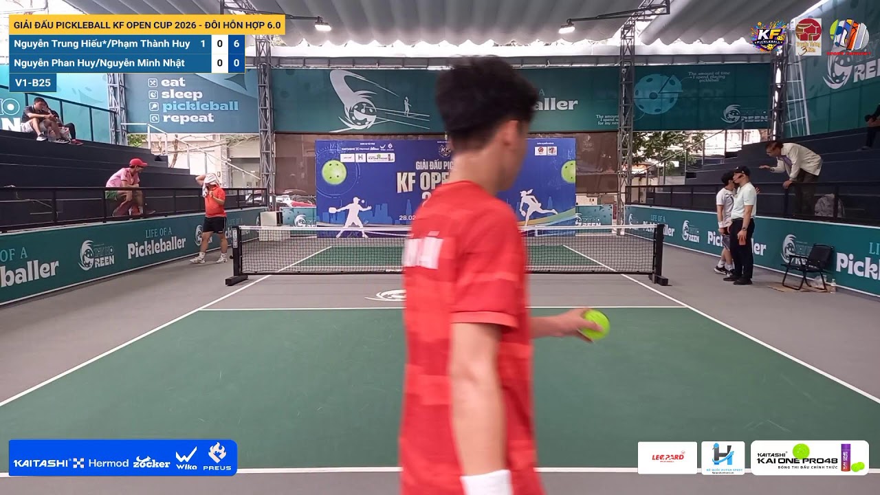LIVE | GIẢI ĐẤU PICKLEBALL KF OPEN CUP 2026 - ĐÔI HỖN HỢP 6.0 | V1-B25