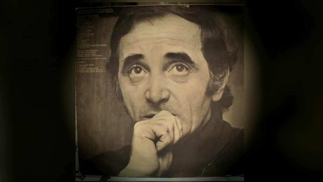 Charles Aznavour Trio Vinyle - Les plaisirs démodés / Non je n'ai rien oublié / Comme "ils disent"