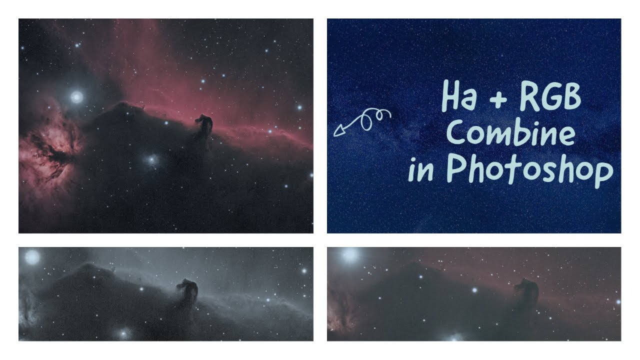 Урок по астрофотографии: сочетание Ha и RGB в Photoshop.