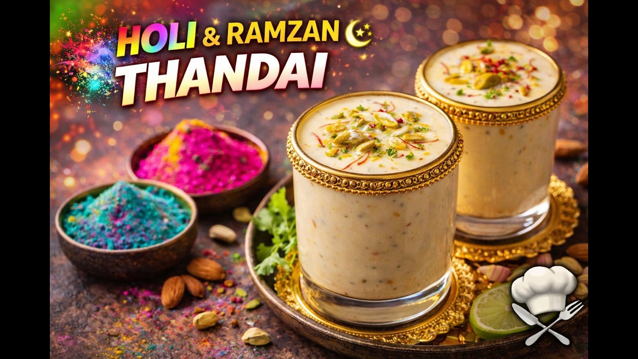 Holi & Ramzan Special Thandai | Creamy & Refreshing Summer Drink 🌙🌸