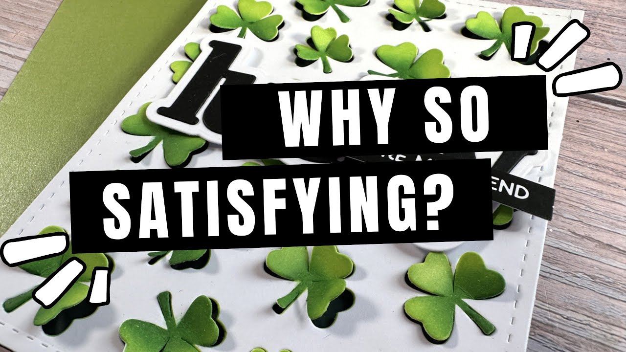 Lucky Card | satisfying ink blending and die cutting