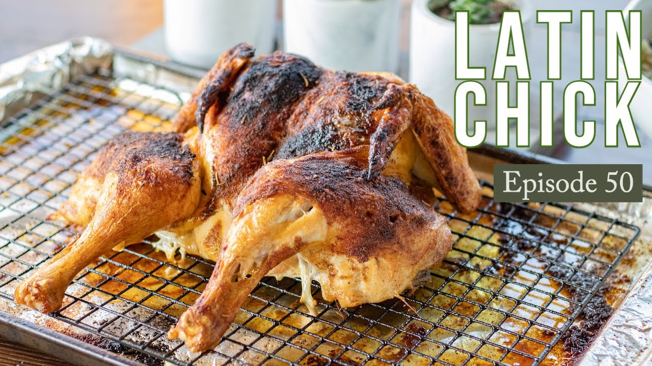 Roasted Butterflied Latin Style Chicken