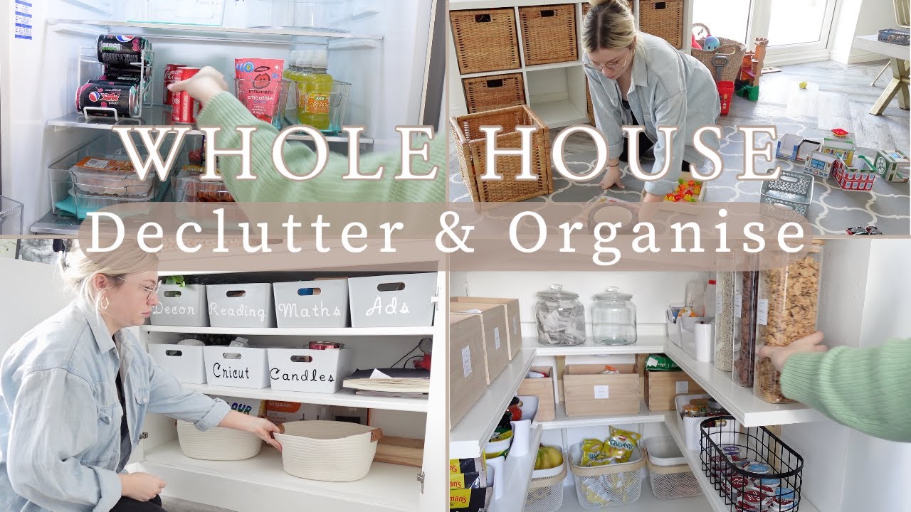 ✨NEW 2023✨ WHOLE HOUSE ORGANISATION, DECLUTTER, RESTOCK & CLEAN WITH ME ! ORGANISING MOTIVATION!