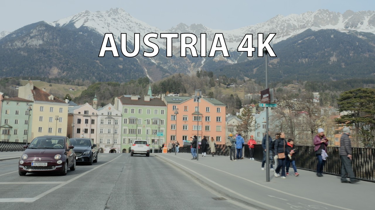 Innsbruck Austria 4K - Driving Downtown - Morning Drive