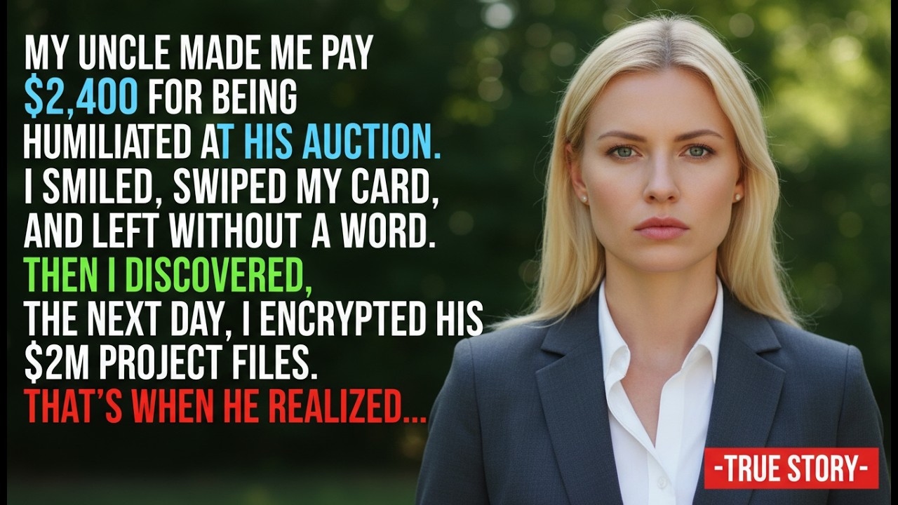 My Uncle Humiliated Me at the Auction — Then I Locked His $2M Project Files