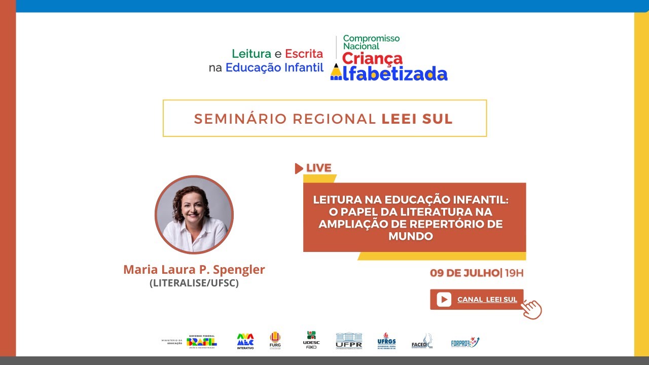 LIVE - Leitura na Educação Infantil: o papel da literatura na ampliação de repertório de mundo