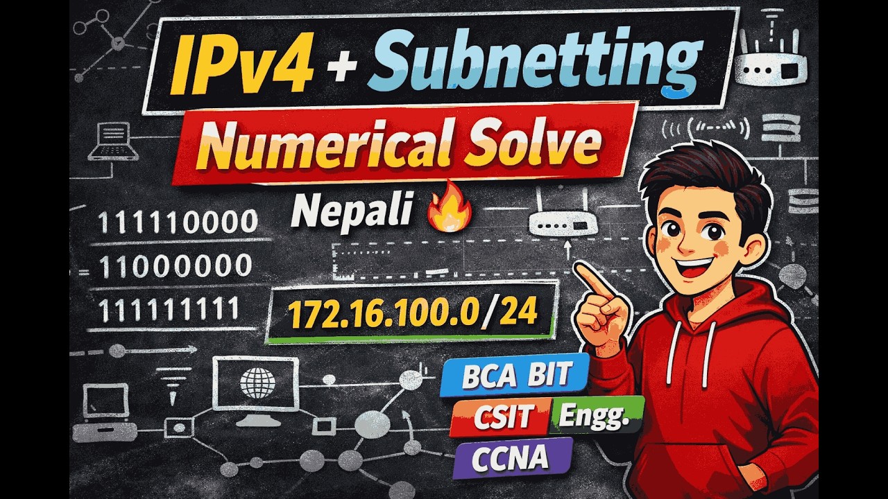 IPv4 & Subnetting in Nepali |BCA|BIT|CSIT|Computer Engineering|DCCN|CCNA|Networking Numerical