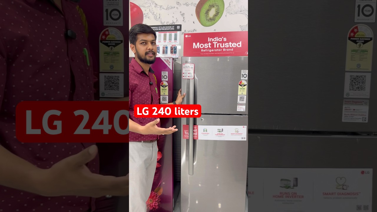 LG 240 liters 2 star double door fridge / Lg refrigerator/ lg fridge