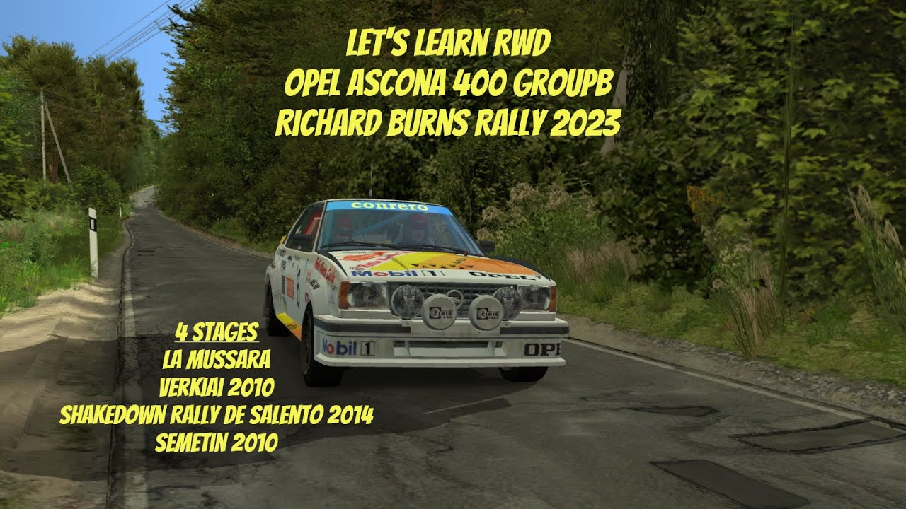 Let's learn RWD Opel Ascona 400 Group4 Richard Burns Rally