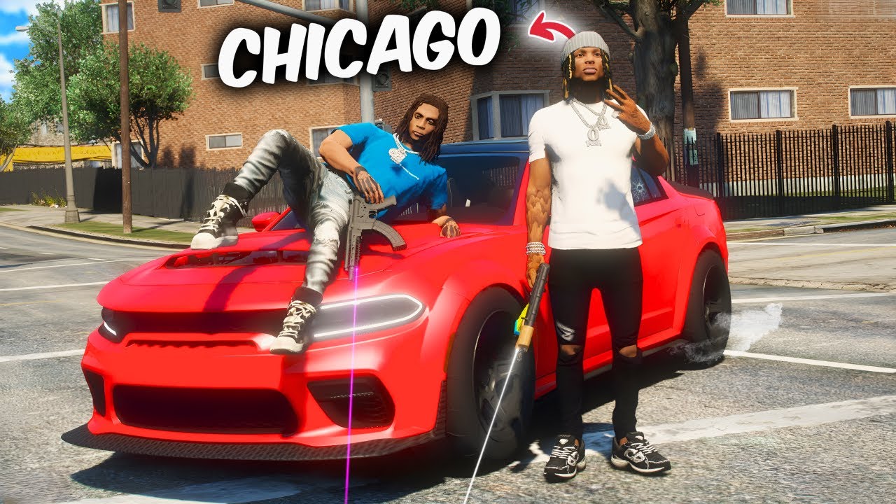 I spent 24 HOURS in CHICAGO as BLOODHOUND LIL JEFF in GTA 5 RP !