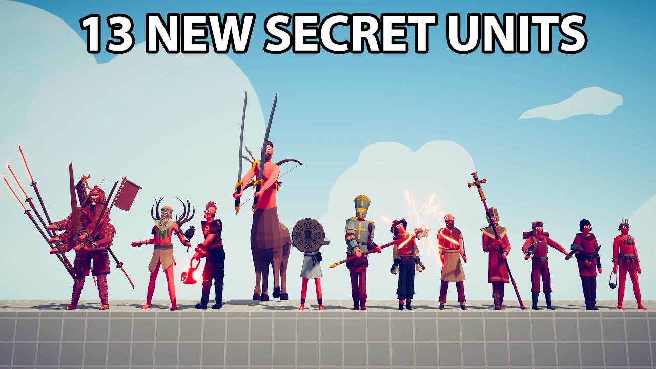 All 13 NEW HIDDEN UNITS Secret Location - Totally Accurate Battle Simulator TABS