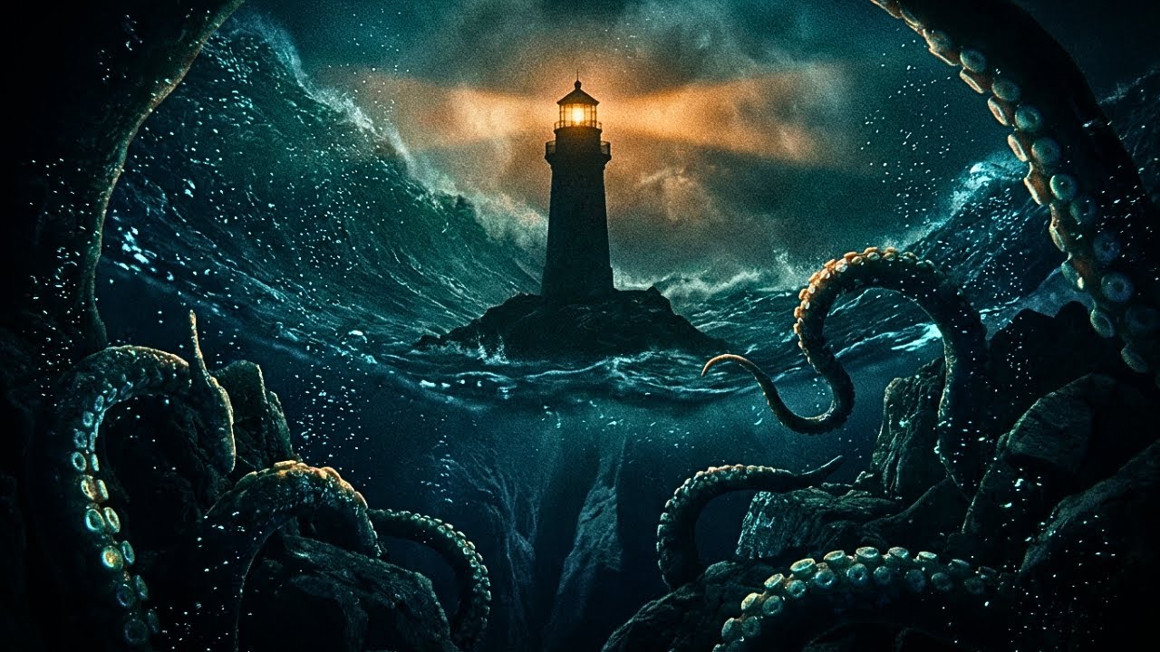 Lighthouse Refuge | Kraken in the Stormy Sea (Dark Ambience)