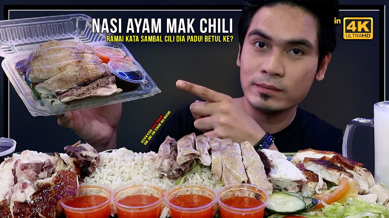 sedap ke NASI AYAM MAK CHILI kedai ISAAC OSMAN youtuber mukbang tu? (Mukbang Malaysia)