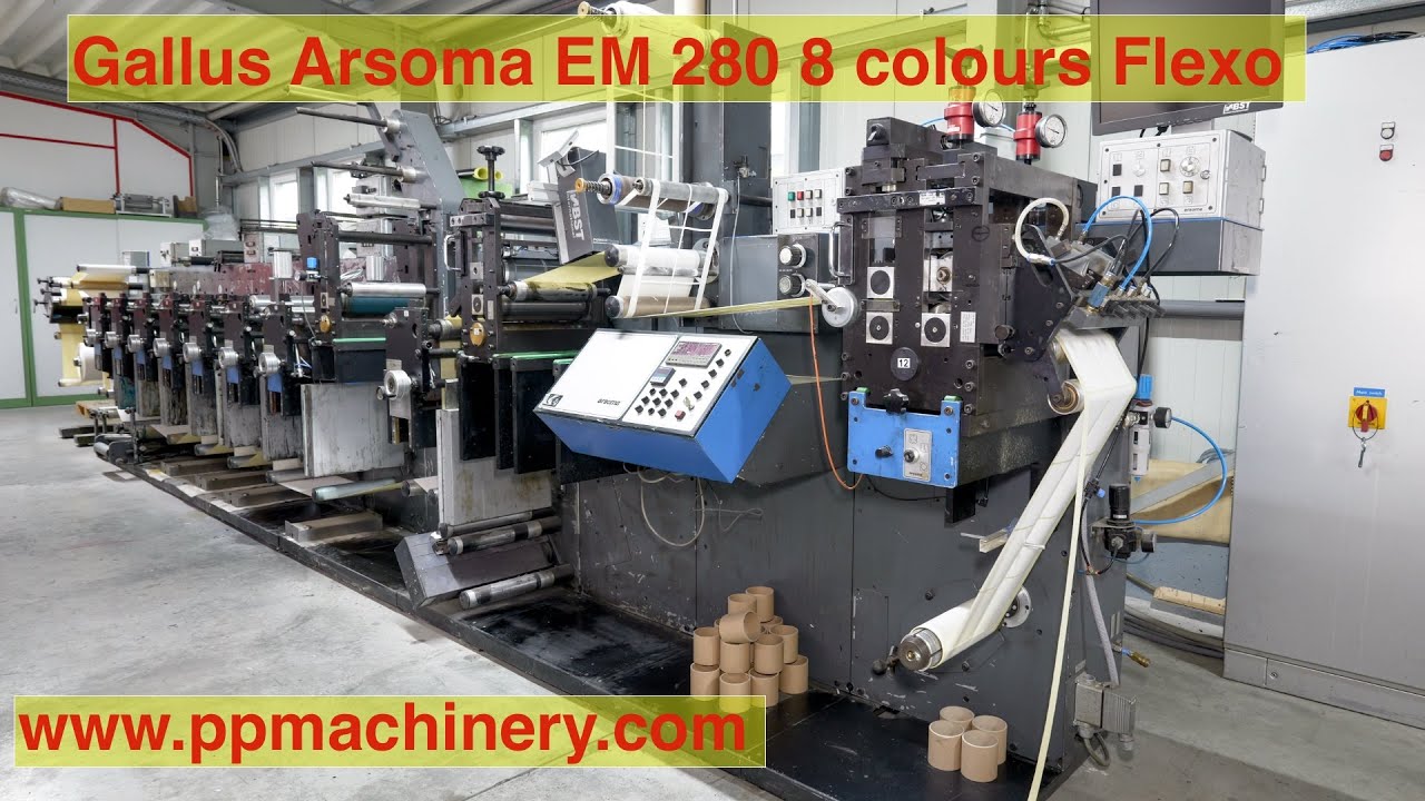 Gallus Arsoma EM 280 8 colours from Germany #ppmachinery