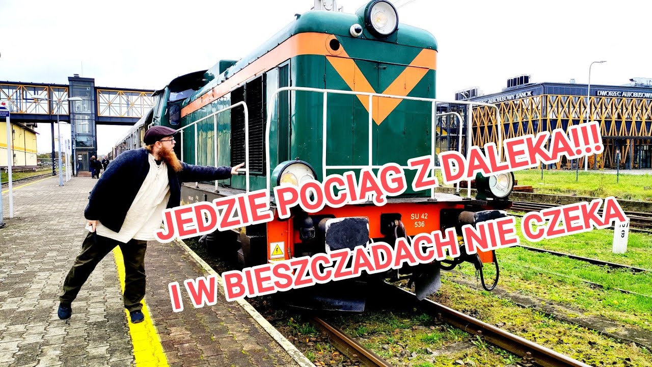 Krasnolud poznaje uroki Bieszczadzkiej  jesieni pociągiem???