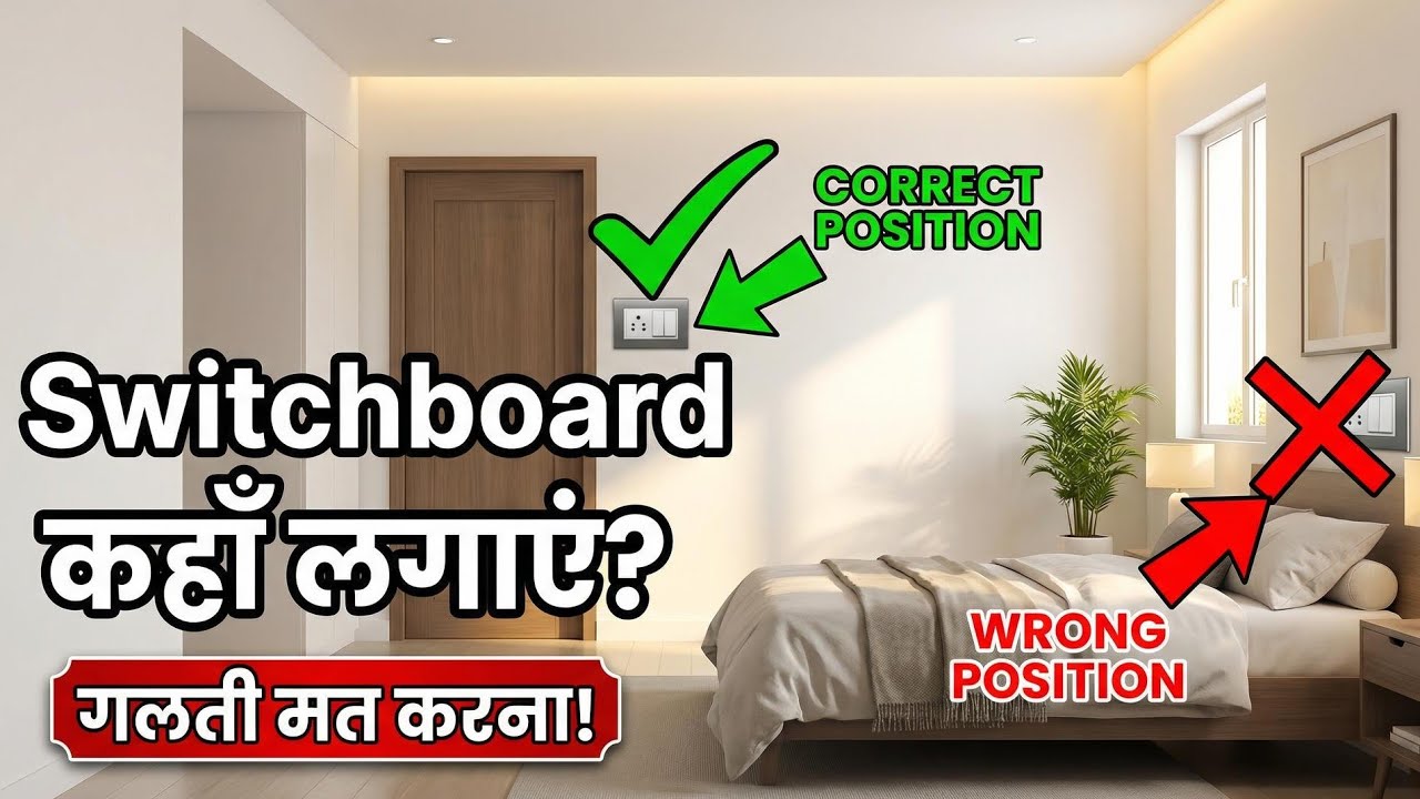 Where to Place Switches & Electrical Points in Bedroom? Full Planning Guide#switchesandsockets