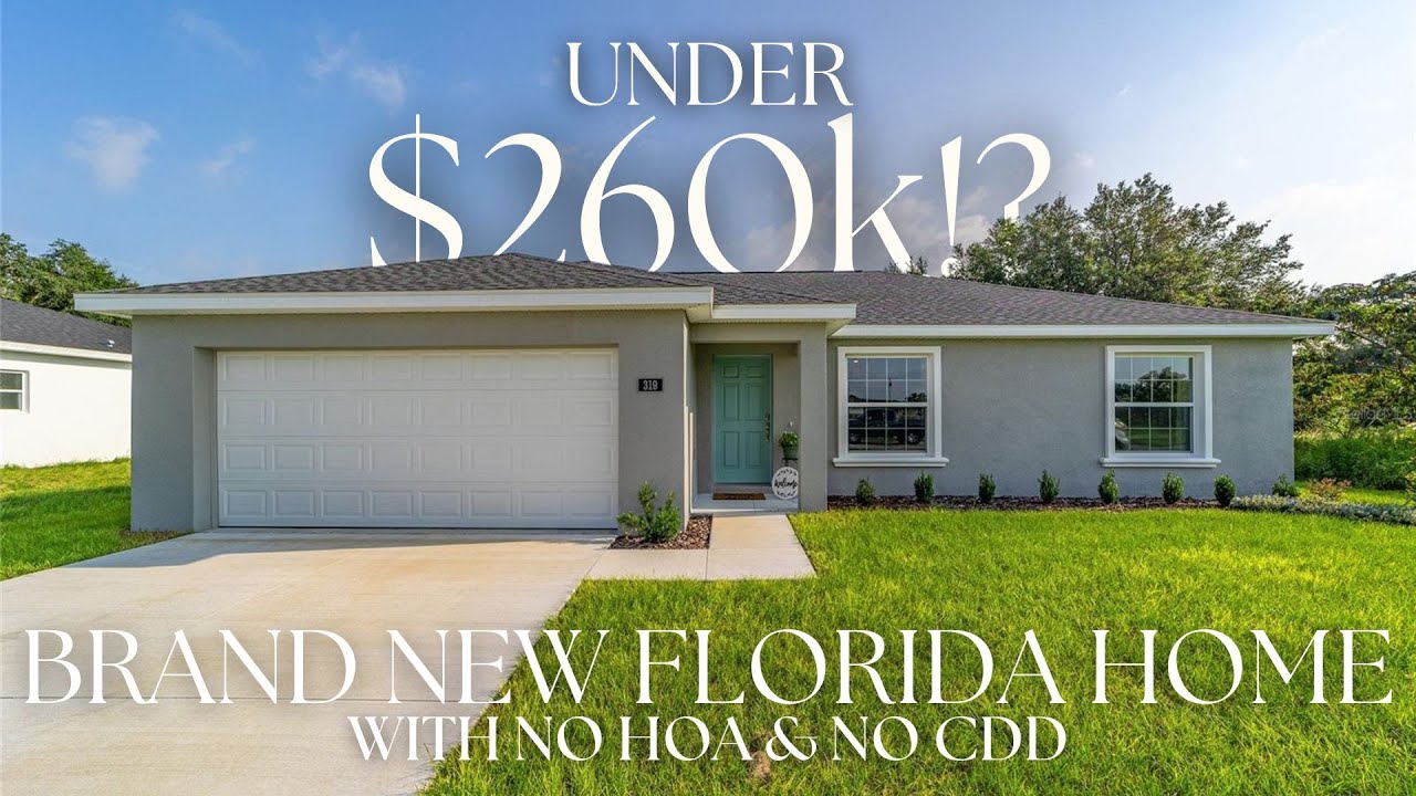 Brand New HIGH QUALITY NEW CONSTRUCTION Home Under 260K!? | Ocala, Florida Home Tour