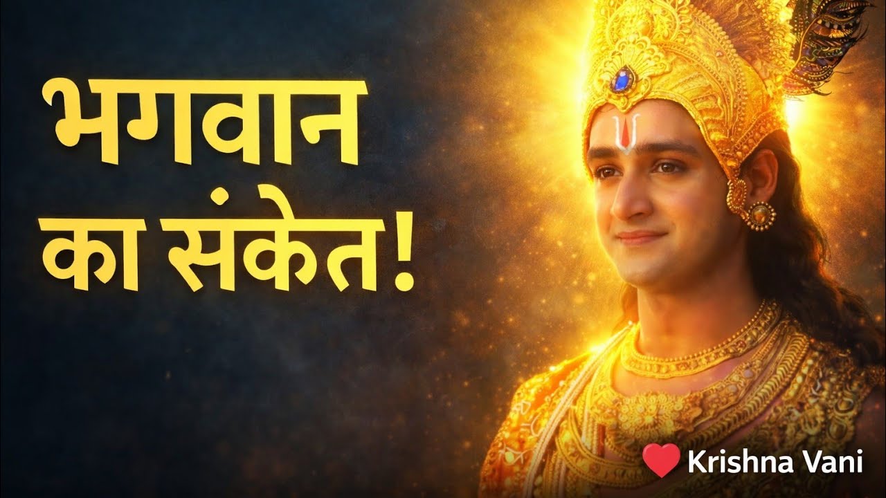 👉 जब भगवान आपको संकेत देते हैं… तब जीवन बदलने वाला होता है | Krishna Vani Motivation
