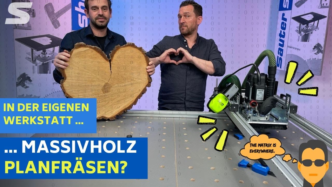 Massivholz in der eigenen Werkstatt planfräsen? | sauter SlabMatrix | sautershop