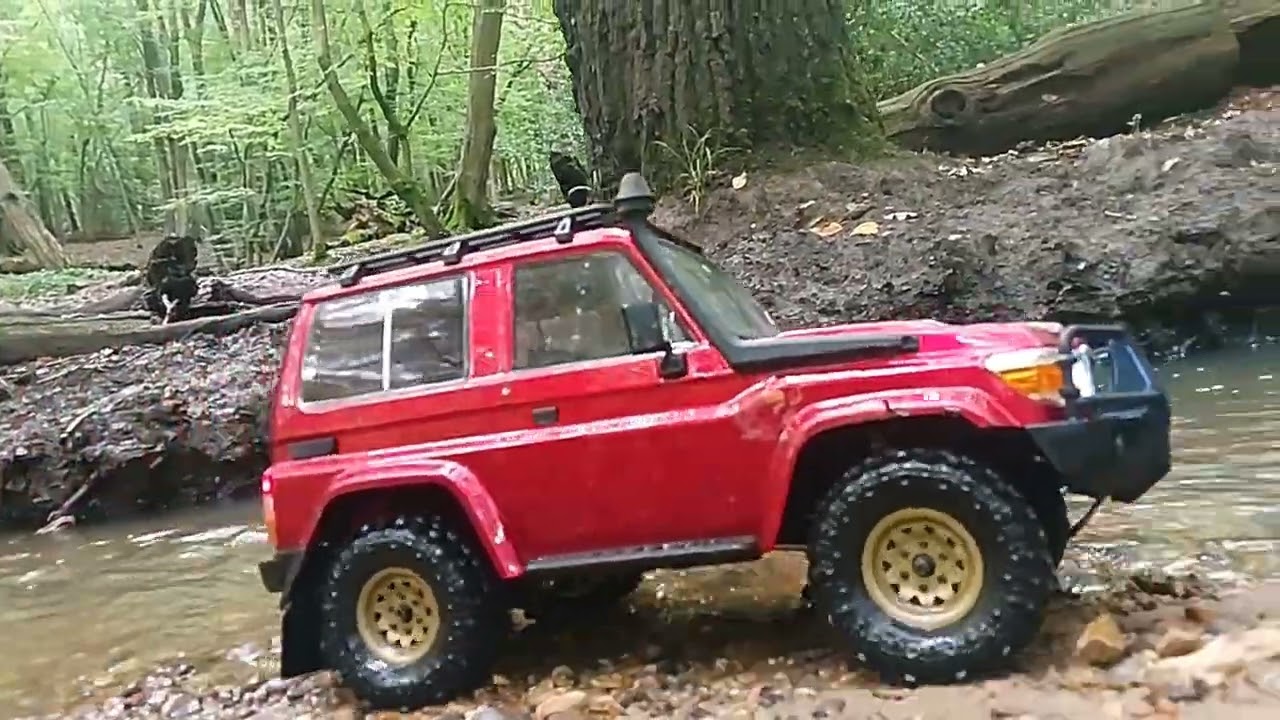RGT INTRUDER LC71 RC watery muddy trail. #rcoffoad #rgt #4x4