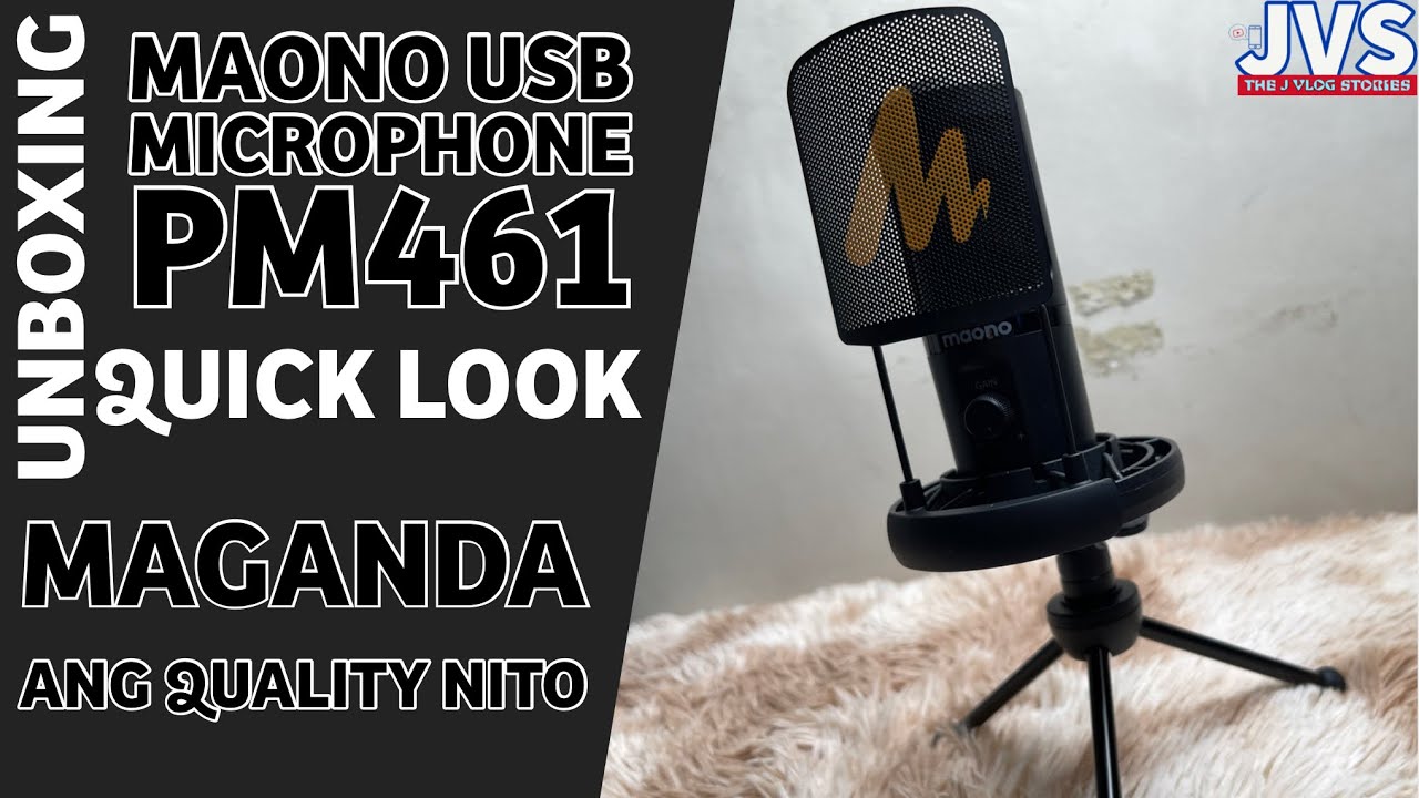Maono USB Microphone Starter Bundle Unboxing and Quick Look - Filipino | PM461 |