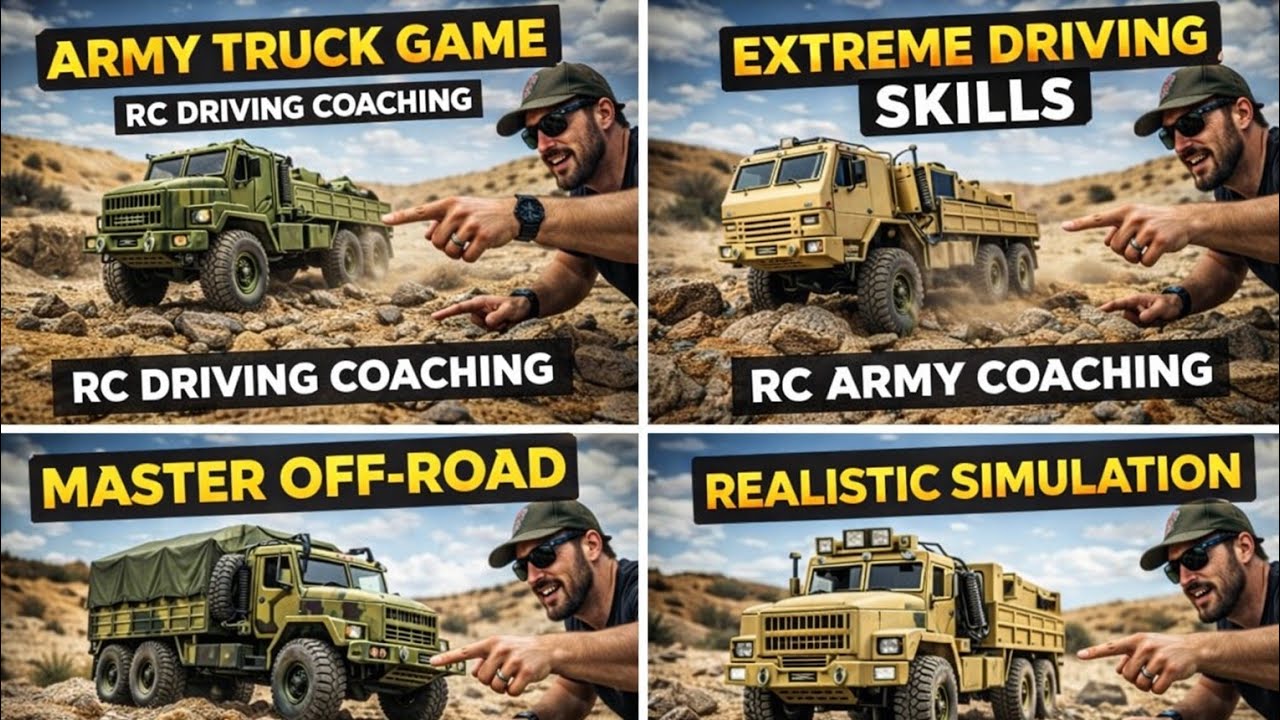RC Army Truck Extreme Off Road Driving 🚛 | Realistic Military Truck  2026