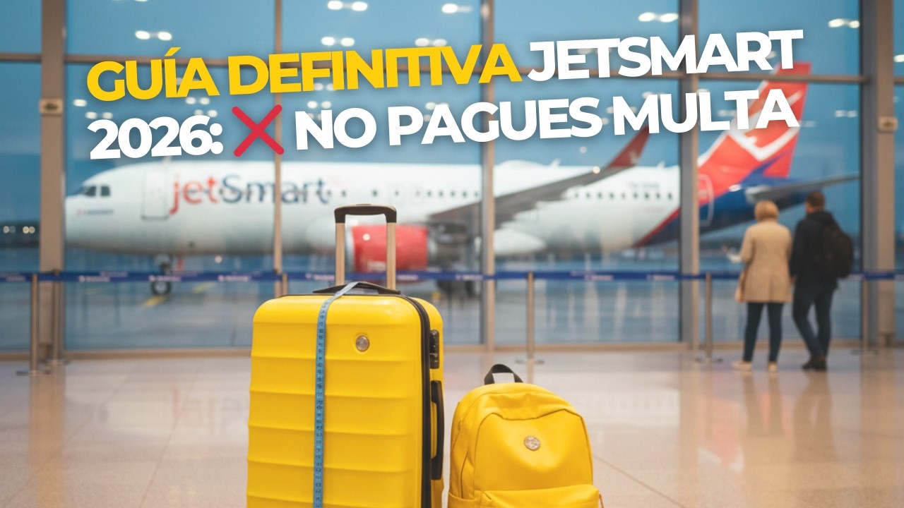 GUÍA JETSMART 2026 ✈️: ¡NO PAGUES EXTRAS! (equipaje, check-in y trucos)