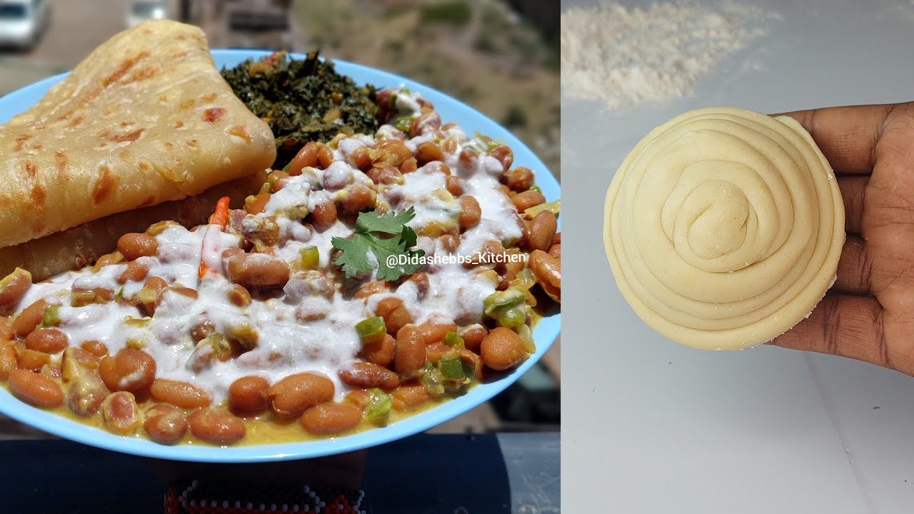 Chapati za kuchambuka/Rosti la maini/Maharagwe ya nazi matamu sana/Lunch ideas  #chapati