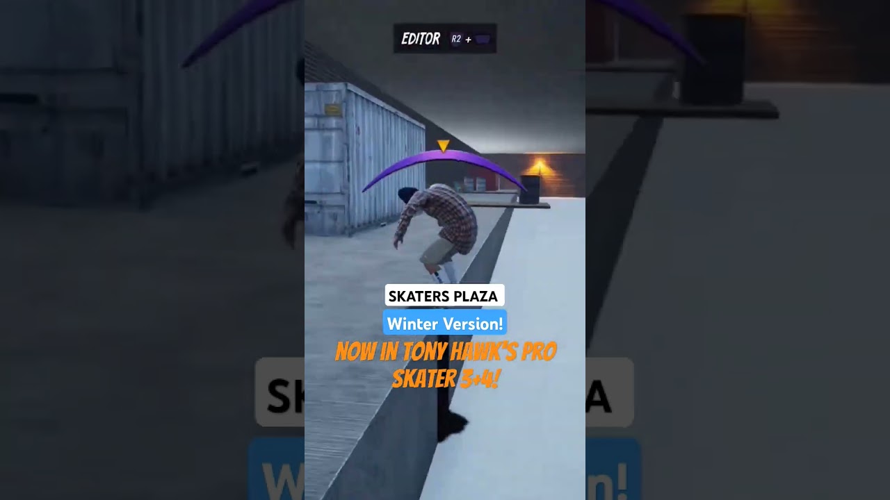 SKATERS PLAZA (Winter Version!) now in Tony Hawk's Pro Skater 3+4!