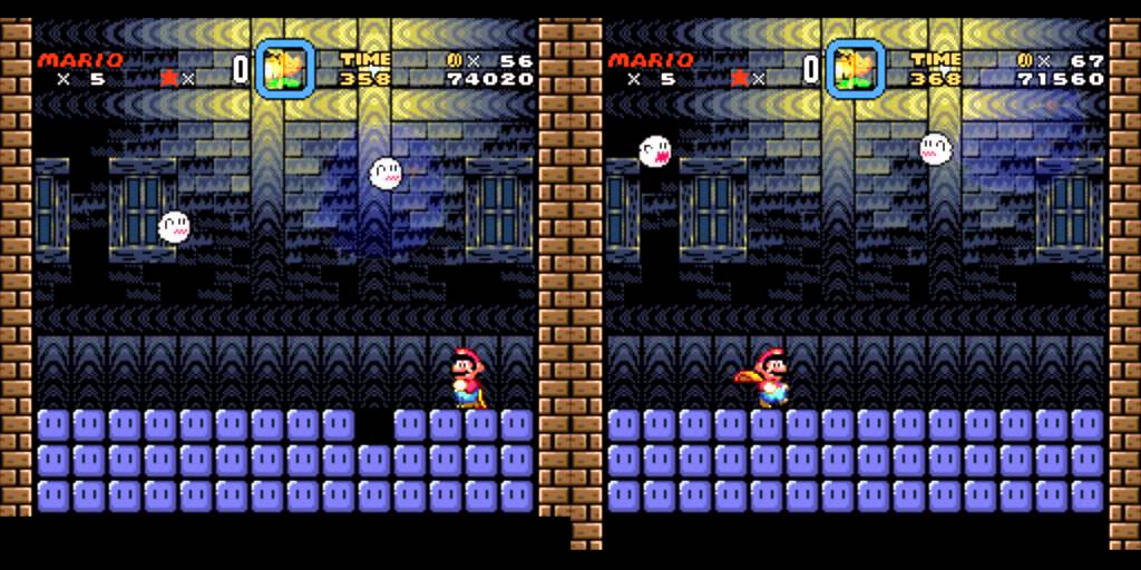 SMW - PAL vs NTSC 11-EXIT comparison