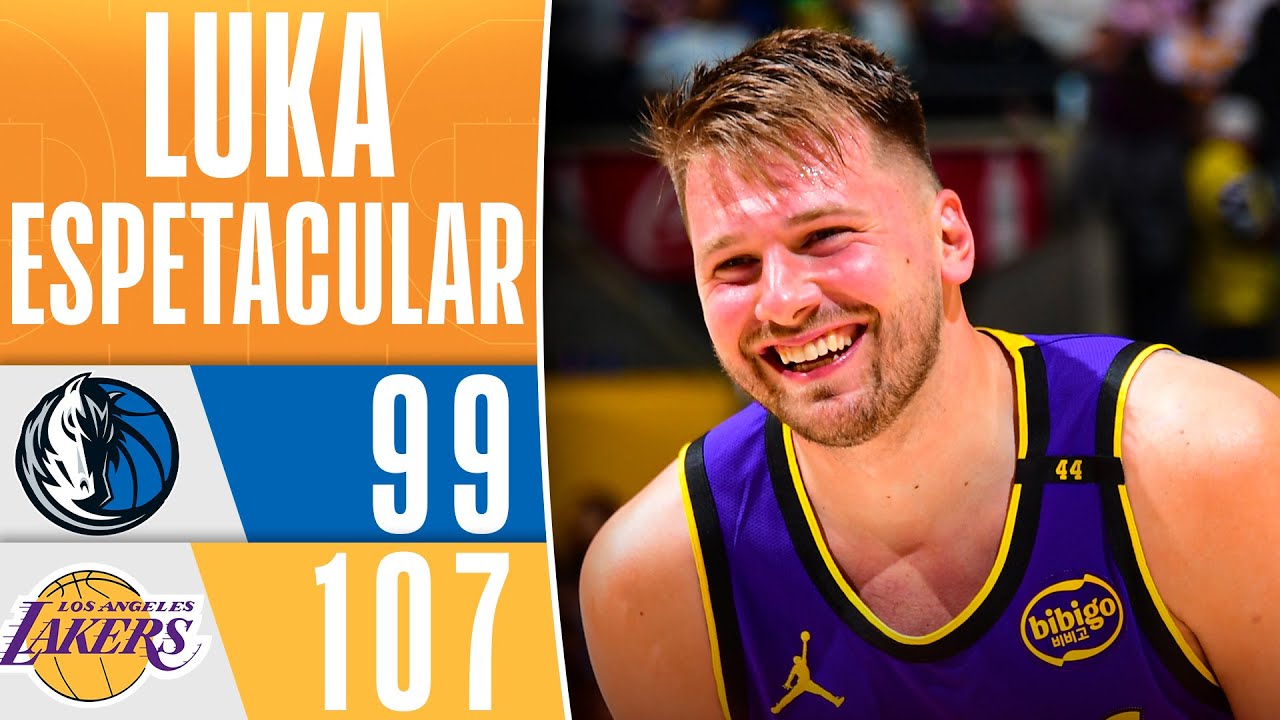 LUKA DONCIC anota TRIPLO-DUPLO contra seu ex-time MAVS, e LAKERS vencem - MELHORES MOMENTOS