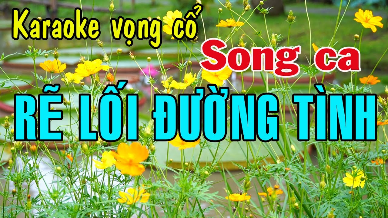 Karaoke vọng cổ RẼ LỐI ĐƯỜNG TÌNH - SONG CA [T/g Nancy Phạm]
