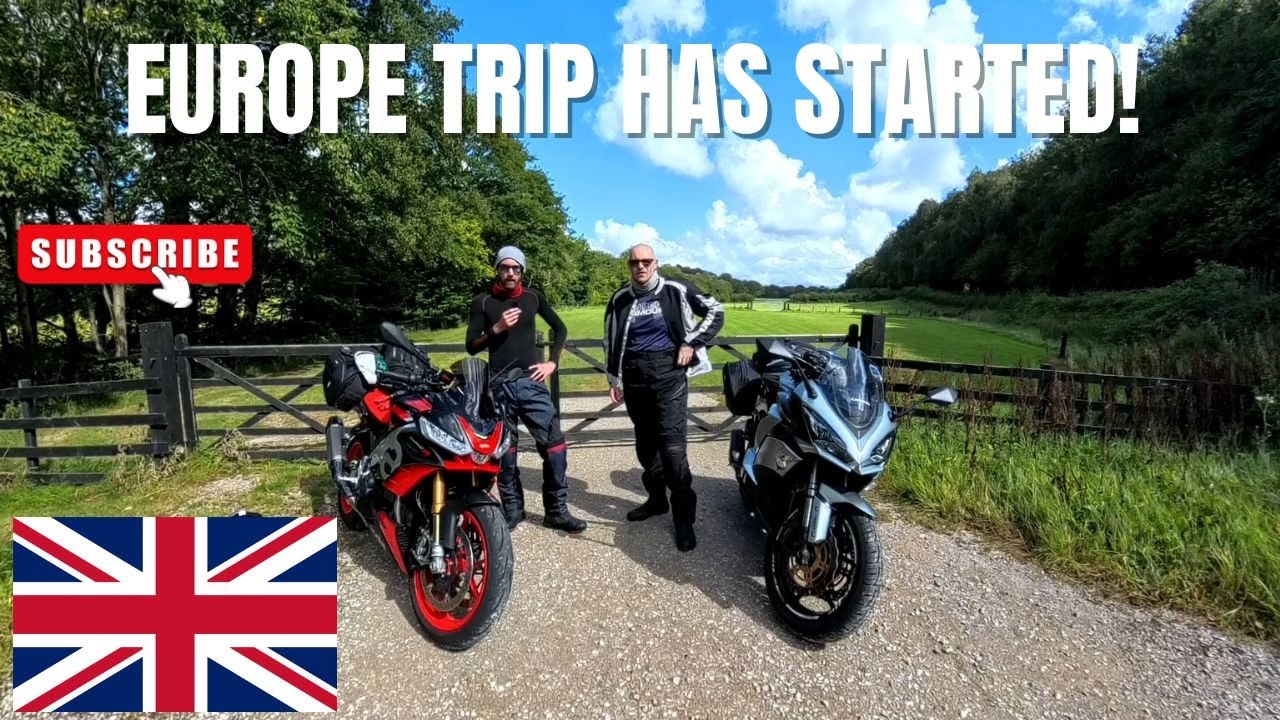 🏍️ European Motorcycle Tour &ndash; 2025 Day 1 | To Rotterdam (NL). Aprilia Tuono V4 & Kawasaki Z1000 SX