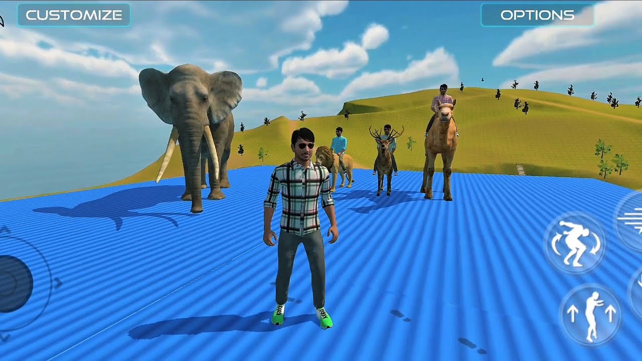  हिरण🦌ऊंट 🐪शेर🦁हाथी🐘|  Ye Sab Game me New aaya he 😲 | Indian Vehicles Simulator game🎮 | #new 