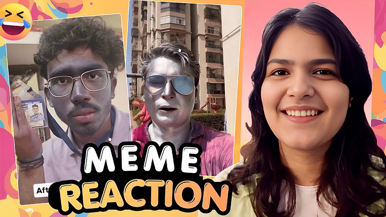 The HOLI Special Meme Reaction || @Isha8.52