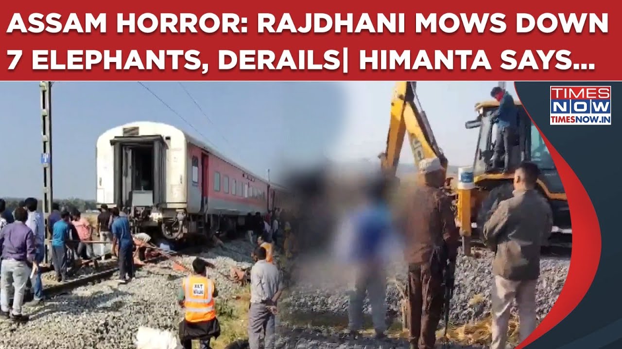 Assam: Rajdhani Mows Down 7 Elephants, Derails| What Led To Hojai Horror? CM Himanta, Railways React