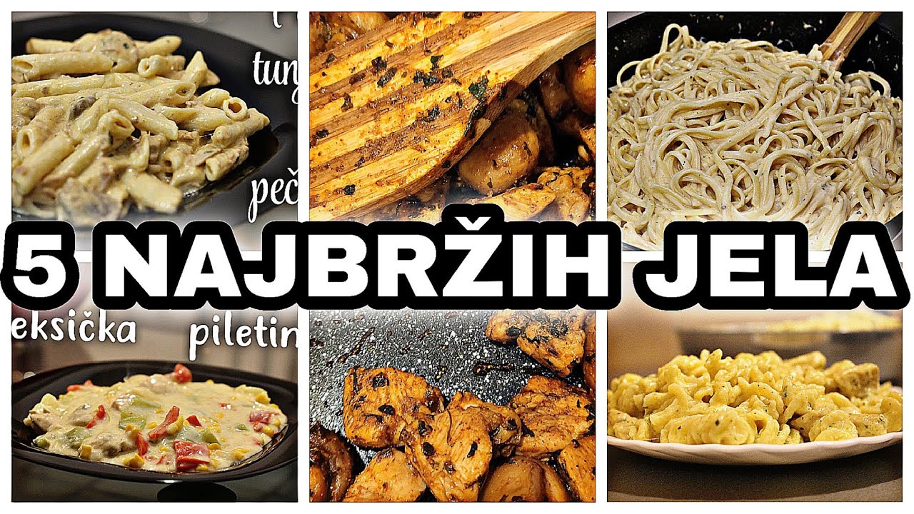 Jeftino - 5 NAJBRŽIH JELA - Ideje Za Ručak - Brz Ručak - Ručak Na Brzinu