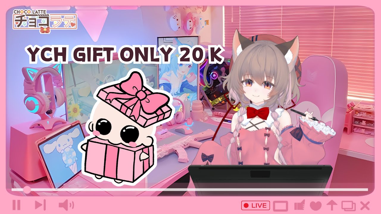 【YCH GIFT🎁 - Choco Latte Vtuber】drawing for life 💖