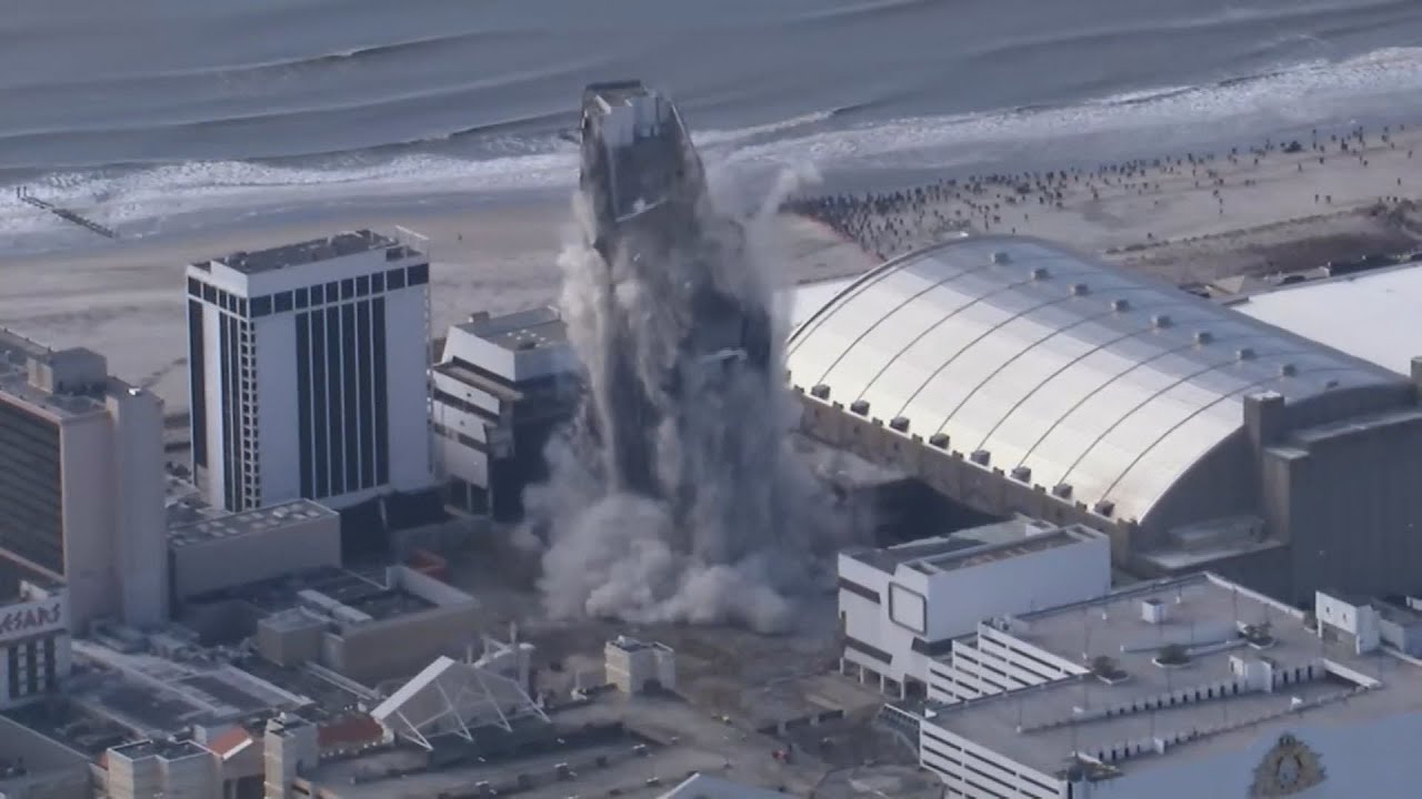 Trump Plaza casino implosion in Atlantic City, NJ: full video