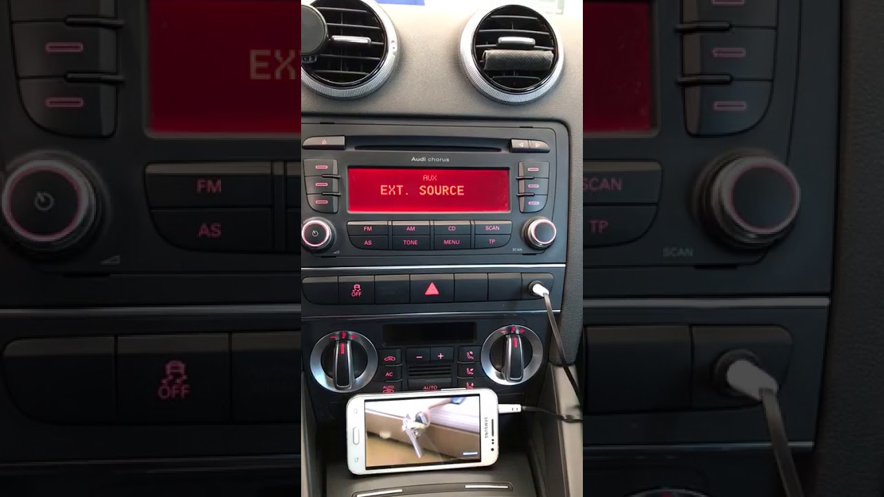 AUDİ A3 BOSCH CHORUS CD ÇALARIN ORJINAL AUX U AÇILIP JAKLI AUX YAPIMI