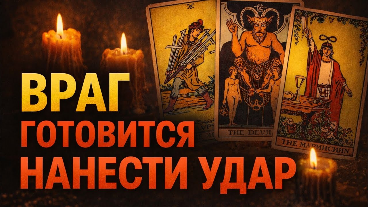 🤬‼️ ТОТ, КТО ЖЕЛАЕТ ТЕБЕ ЗЛА, ГОТОВИТСЯ СНОВА НАНЕСТИ УДАР 🛡⚔️Что задумал ВРАГ ⚖️🪃#таро #враг #магия
