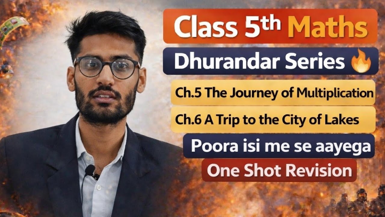 Class 5 Maths Chapter 5,6 One- Shot Revision 🔥 By Nitin Sir | New Syllabus 2026