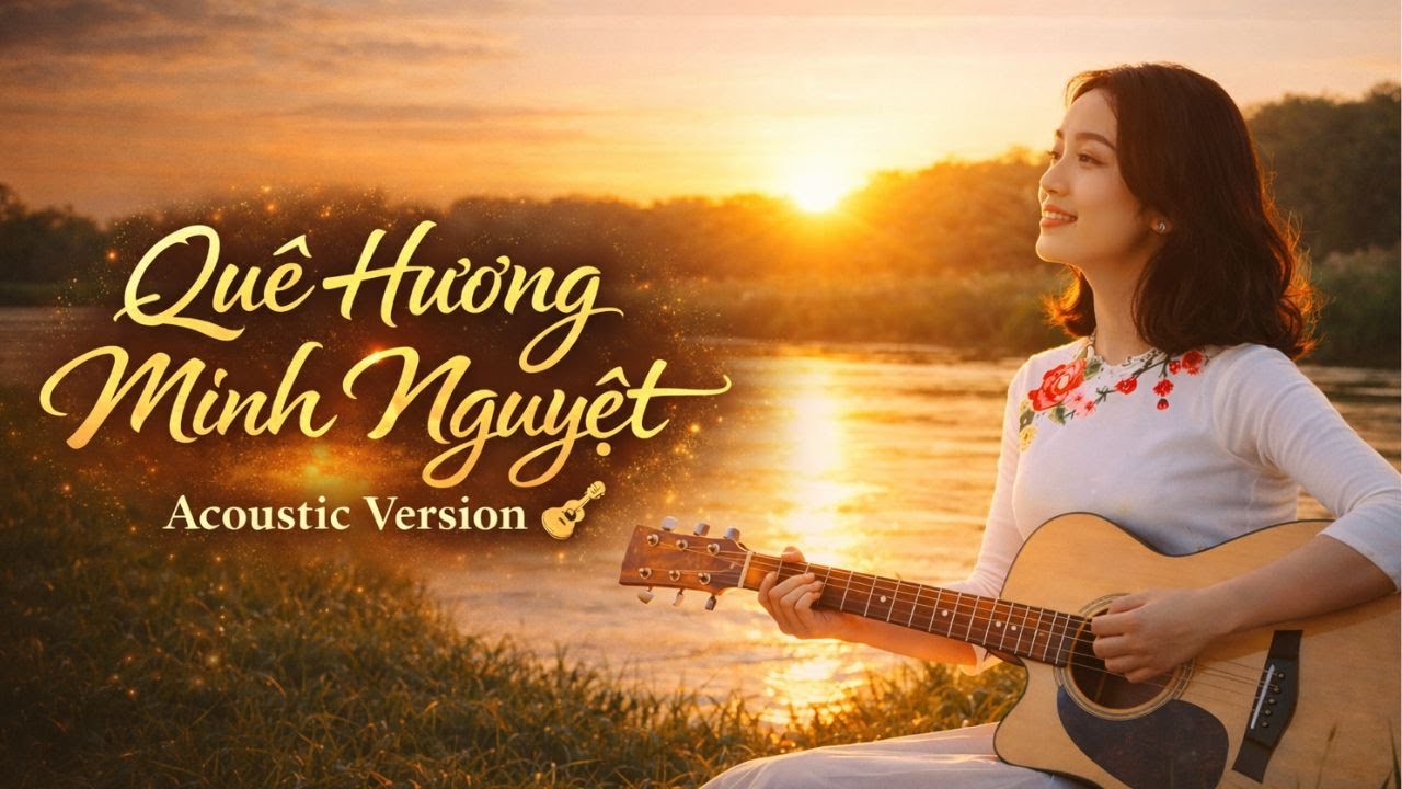 Quê Hương Minh Nguyệt | Phiên bản Acoustic Guitar | Nhạc Nhẹ Nhàng Hoài Niệm Quê Hương