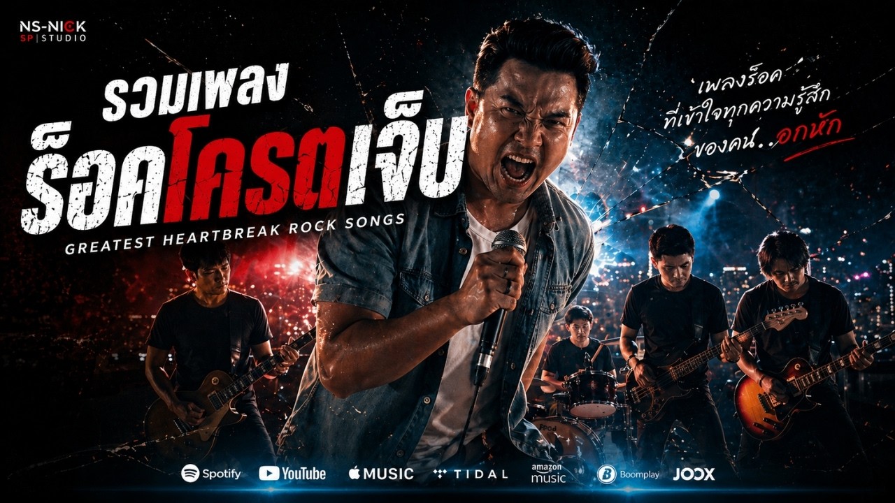 รวมเพลง ร็อคโครตเจ็บ EP.1 | NS-NICK – เพลงร็อคอกหัก เจ็บลึกกินใจ 7 เพลงเต็ม