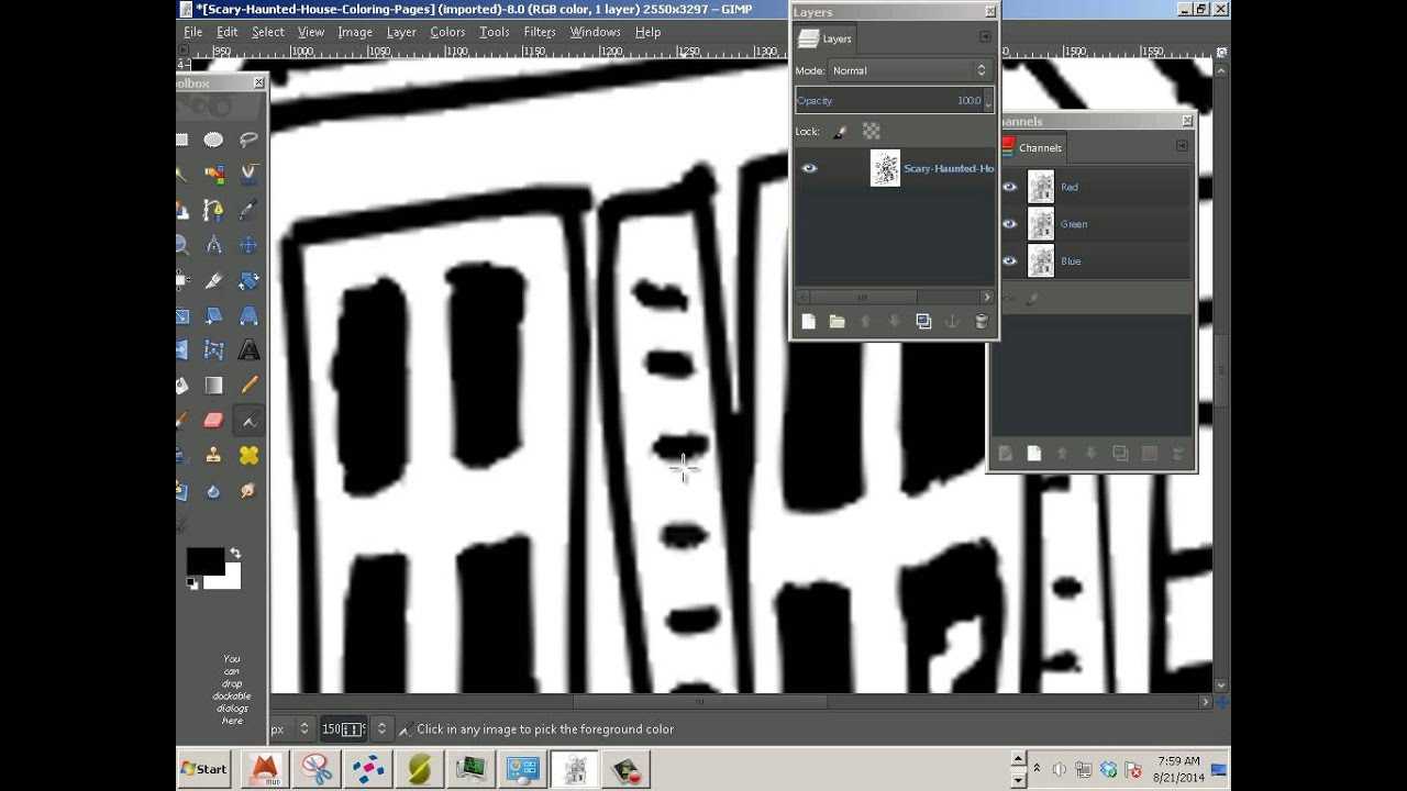 0503 Gimp (How to clean up artwork)
