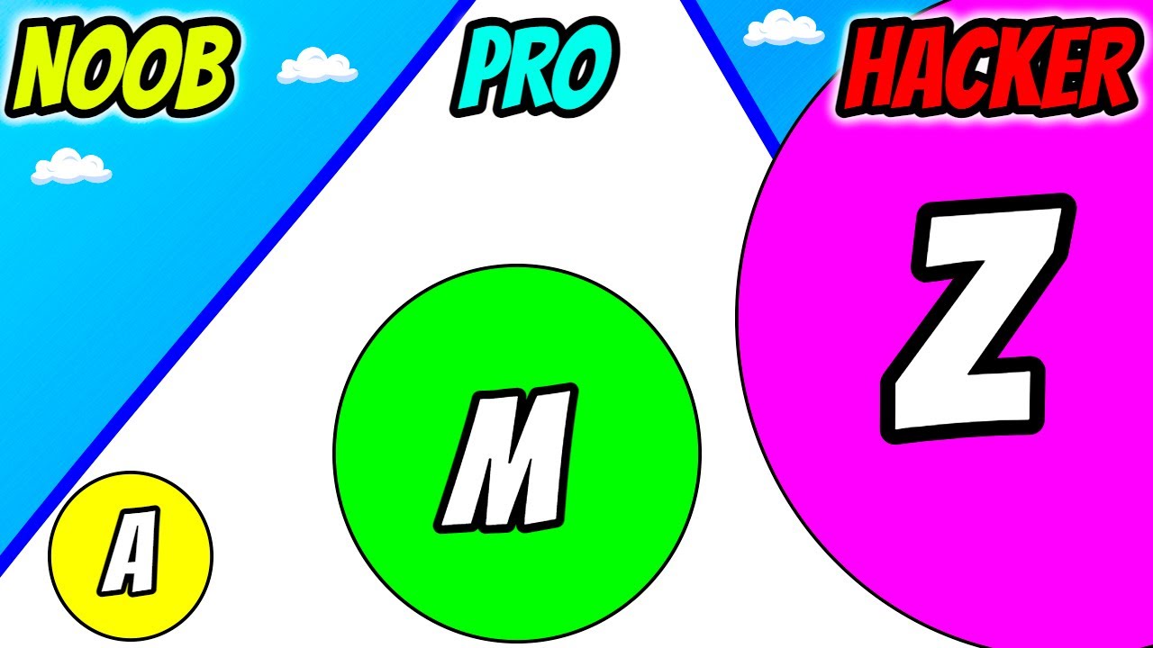 A-Z Run - NOOB vs PRO vs HACKER